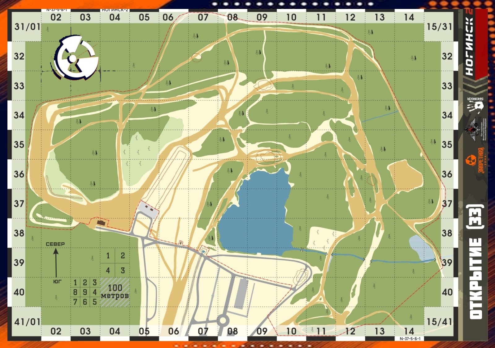Карта полигона Ногинск-2